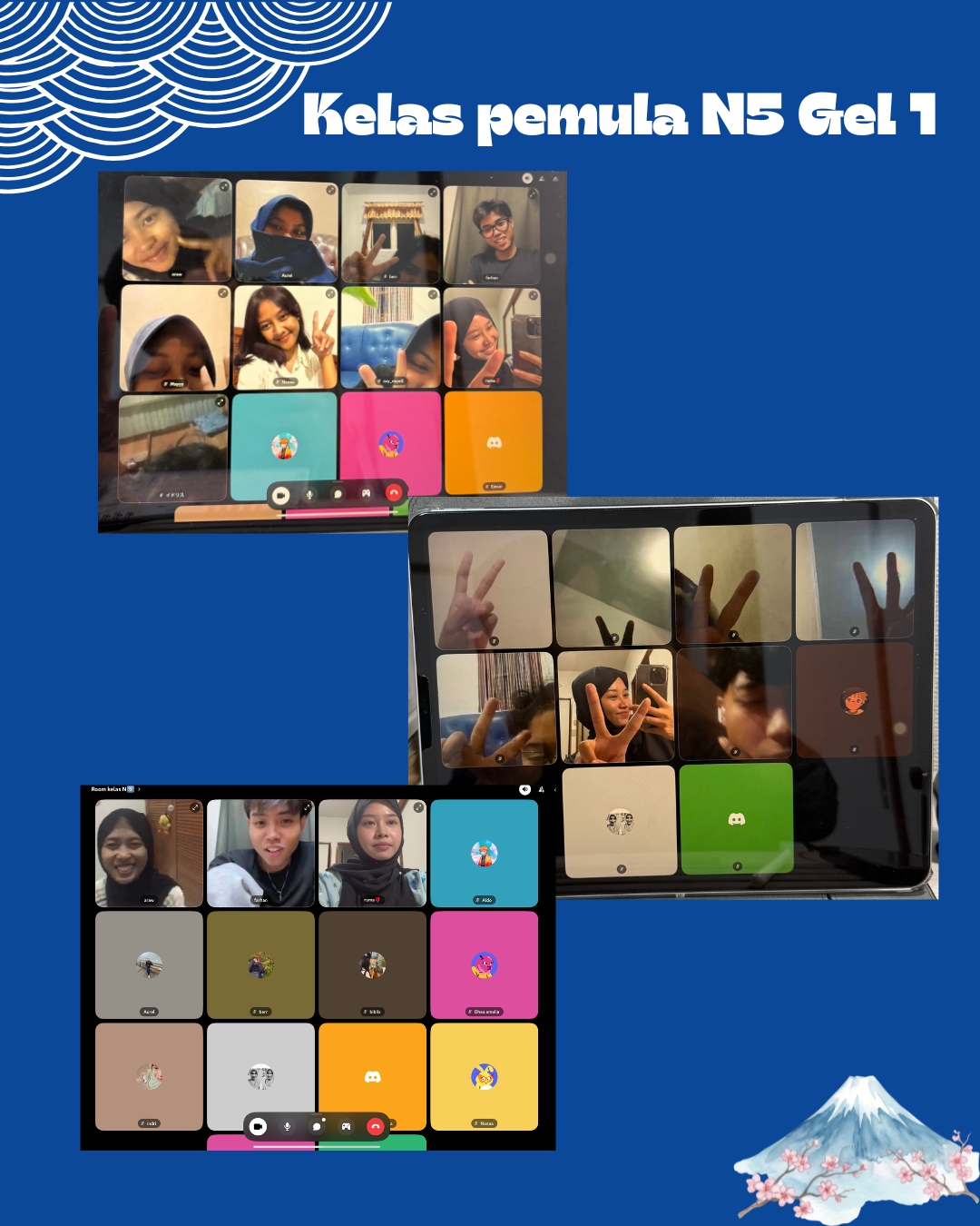 Dokumentasi suasana Kelas Pemula N5 Gel 1
